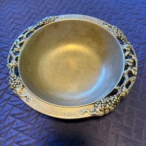 Elegant Pewter Decorative Bowl